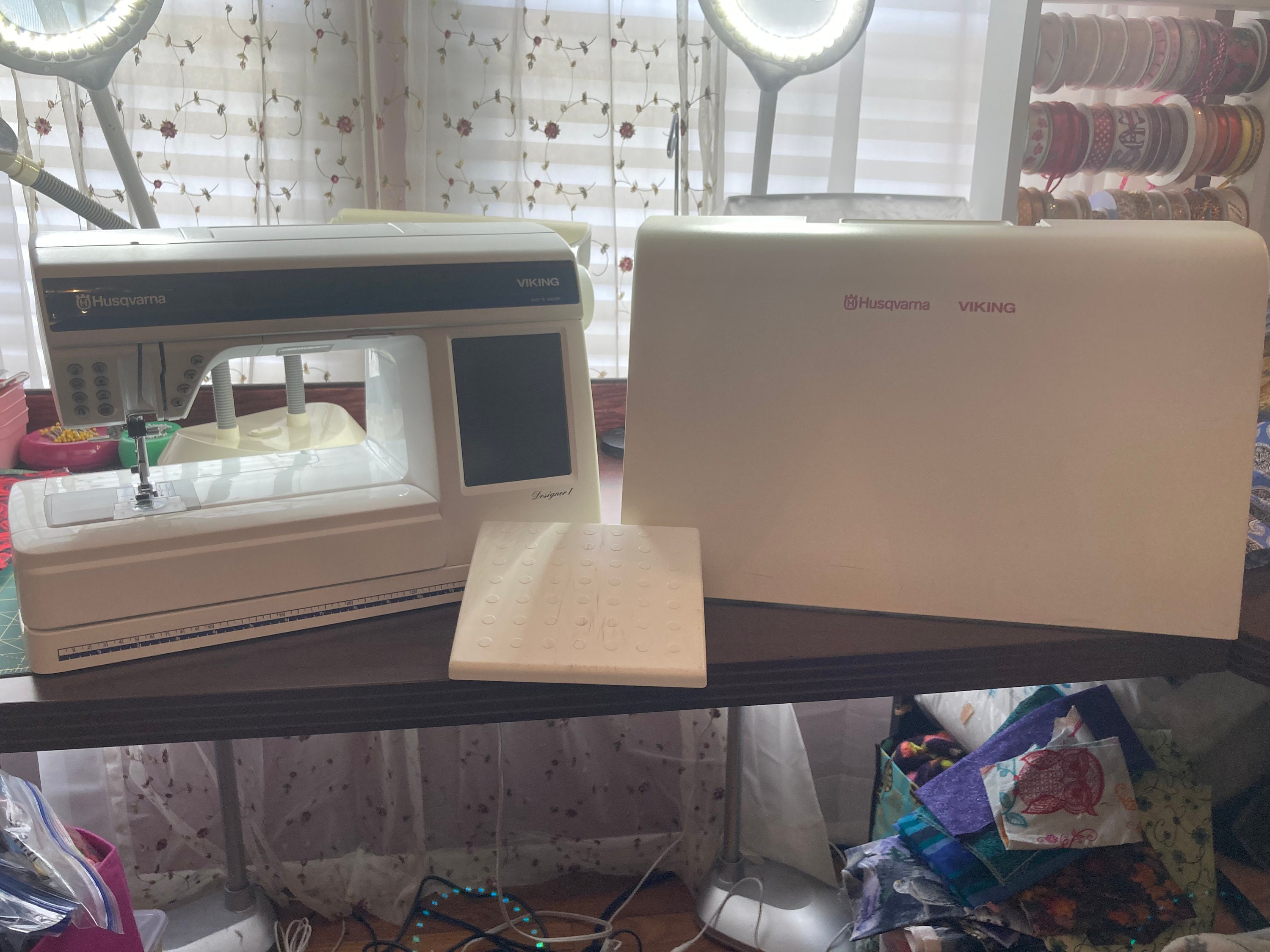 Lot of 6 Vintage Husqvarna Sewing Machine Accessories Feet Braiding