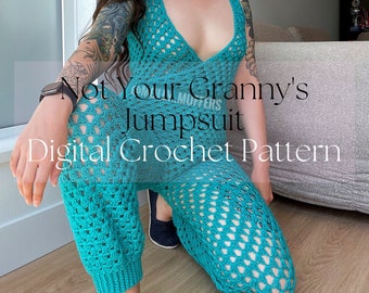 Not Your Granny's Jumpsuit Digital PDF Crochet Pattern