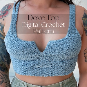Dove Top Digital PDF Crochet Pattern
