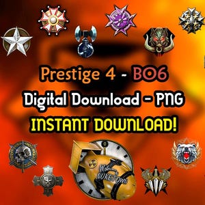 Prestige Icon Pack 4 Black Ops 6 - Prestige - BO6 - COD - PNG