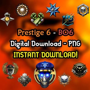 Prestige Icon Pack 6 Black Ops 6 - Prestige - BO6 - COD - PNG