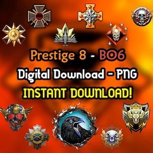 Prestige Icon Pack 8 Black Ops 6 - Prestige - BO6 - COD - PNG