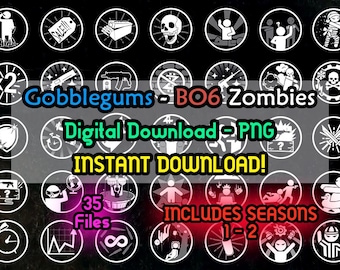 Gobblegums Icons Black Ops 6 Zombies - Gobblegums Zombies - BO6 Zombies - COD - Icons - PNG