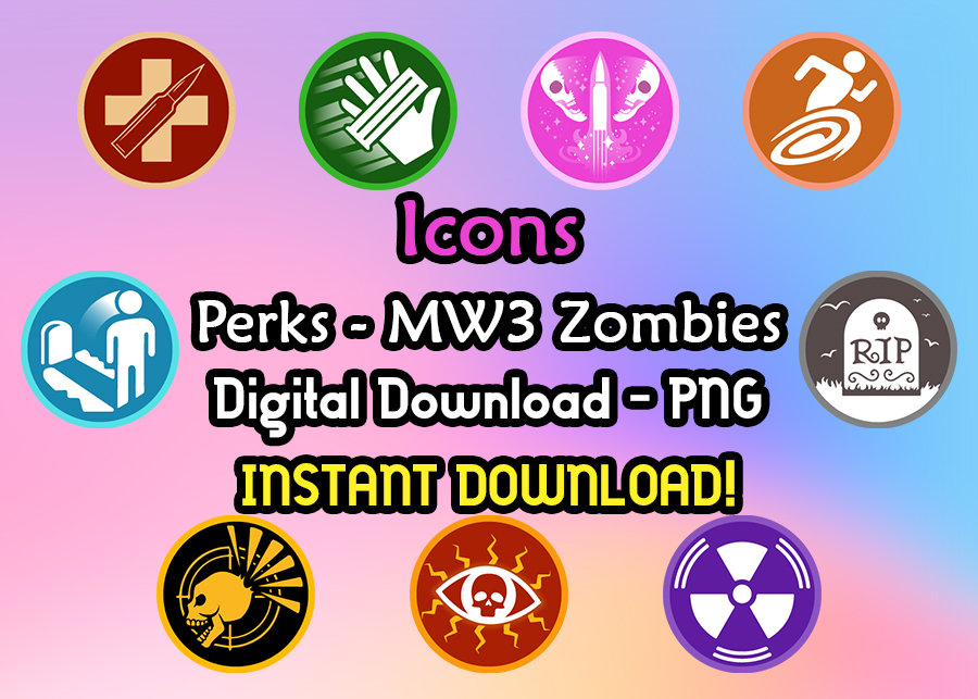 Soda Perk - Perks Zombies - Icons - Emblems - MW3 Zombies - COD - Etsy
