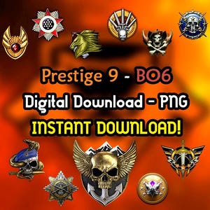 Prestige Icon Pack 9 Black Ops 6 - Prestige - BO6 - COD - PNG
