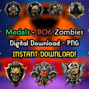 Medals Black Ops 6 Zombies - Medals - BO6 - COD - PNG