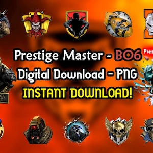 Prestige Master Icons Black Ops 6 - Prestige - BO6 - COD - PNG
