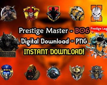 Prestige Master Icons Black Ops 6 - Prestige - BO6 - COD - PNG