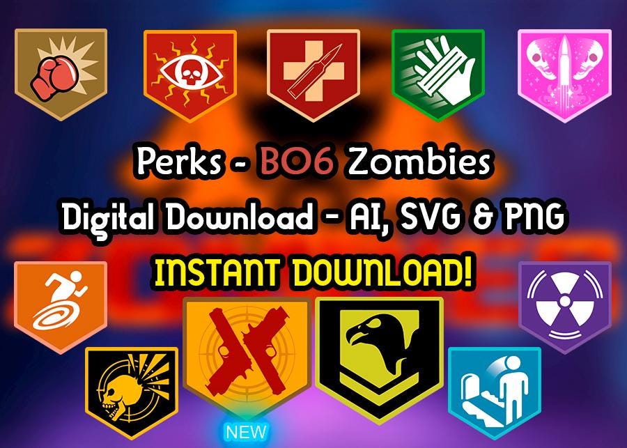 Soda Perk Black Ops 6 - Perks Zombies - BO6 Zombies - COD -Ai - SVG - PNG