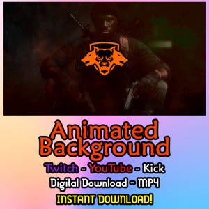 Animated Background Call of Duty: Black Ops 6 - Twitch - YouTube - Kick - Black Ops 6 - BO6 - COD