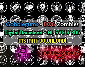 Gobblegums Icons Black Ops 6 Zombies - Gobblegums Zombies - BO6 Zombies - COD - Icons, Ai, Svg, PNG