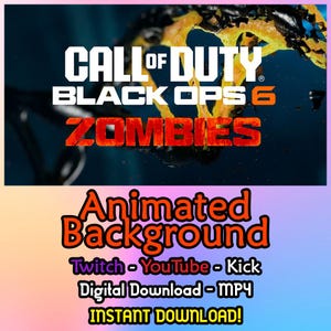 Fond animé Call of Duty: Black Ops 6 - Twitch - YouTube - Kick - Black Ops 6 - BO6 - COD