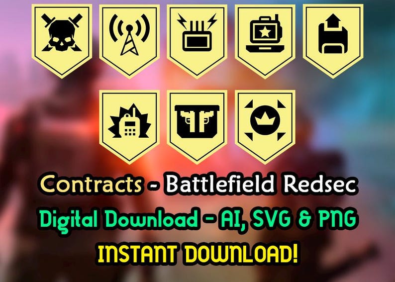 Battlefield Redsec - Contracts - Battlefield - Redsec - Ai - SVG - PNG ...