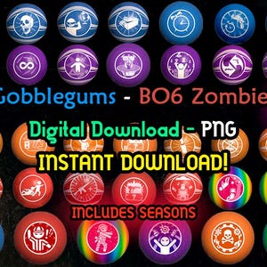 Gobblegums Black Ops 6 Zombies-Symbole - Gobblegums Zombies - BO6 Zombies - COD - PNG