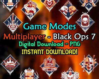 ロゴ ゲームモード Black Ops 7 マルチプレイヤー - メダル - BO7 - COD - PNG
