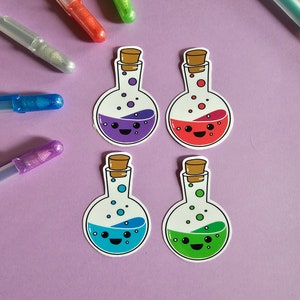Chibi Potion Sticker | Waterproof Laptop or Waterbottle Kawaii Sticker