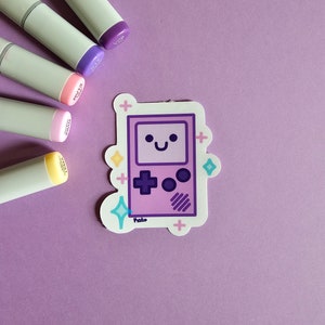 Chibi Handheld Console Sticker | Waterproof Kawaii Durable Laptop Sticker