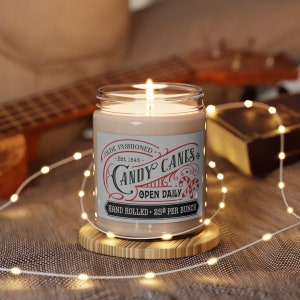 Candy Cane Lane Scented Soy Candle, 9oz
