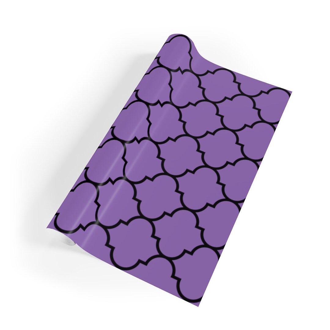 Purple Moroccan Gift Wrapping Paper Rolls,1pc - Birthday Wrapping Paper ...