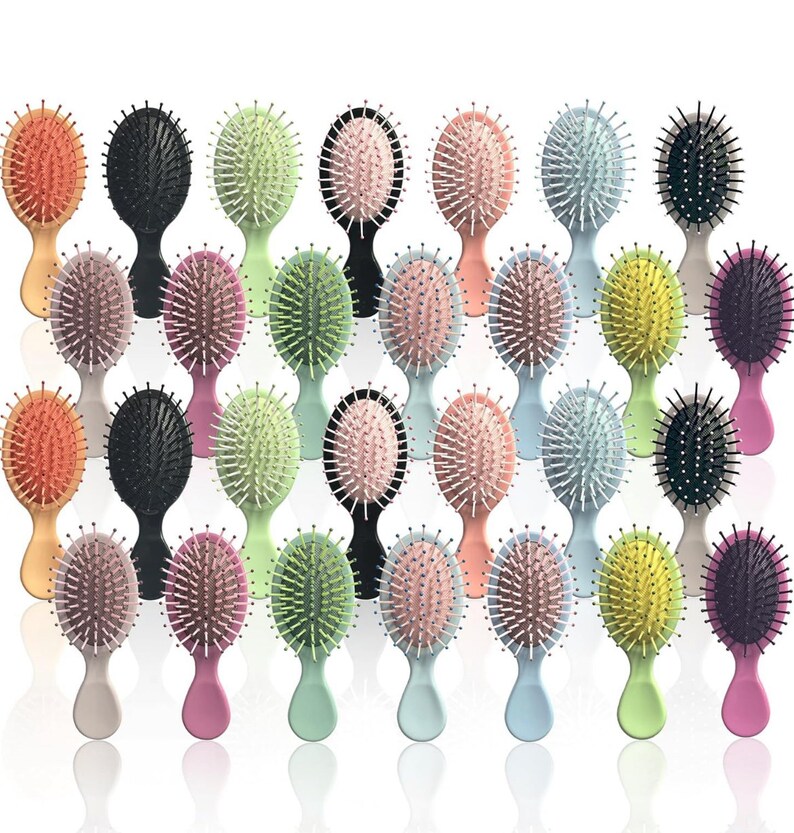 28pc Mini Hair Brushes / Wholesale Mini Hair Brushes / Travel Detangler
