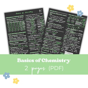 General Chemistry Notes: Basics of Chemistry Study Guide (PDF)
