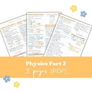 Physics Part 2 Notes: Study Guide (PDF)