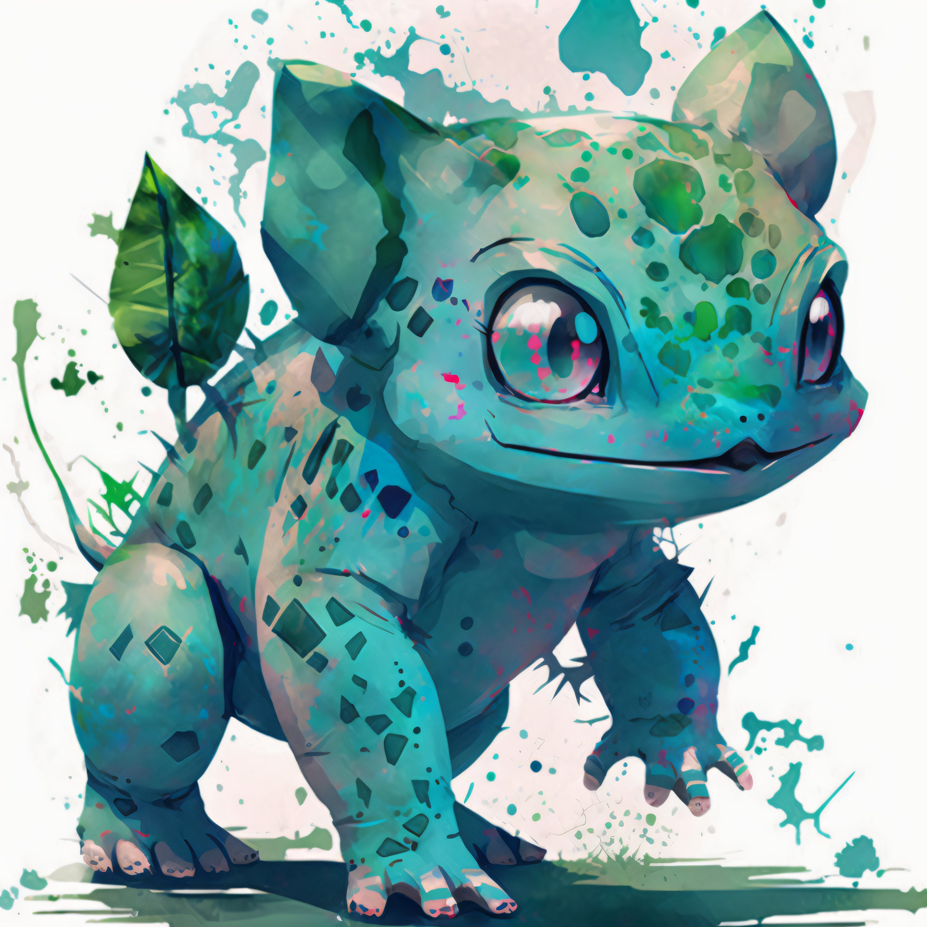 フシギバナ　ポスター フシギバナ1 ポスター (A3) - リアルなポケモンアートプリント