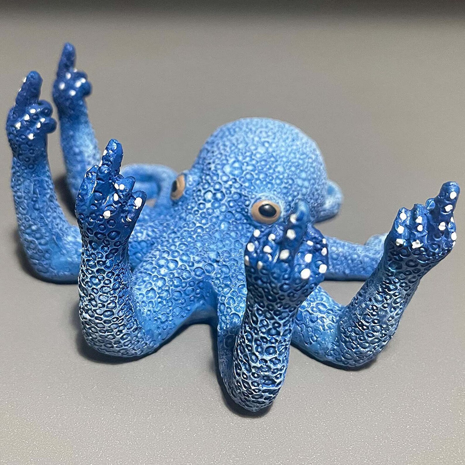 Middle Finger Octopus Garden Statue Luminous Octopus Pool - Etsy