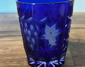 CHOICE Anchor Hocking Essex Cobalt Blue 10 Panel Glasses