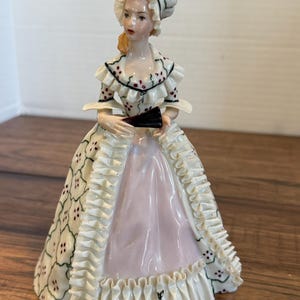 Vintage Lenox Porcelain Figurine - Elegant Lady Collection, Hand-Painted Bisque, Grand Voyage Victorian Lady, Collectible Tabletop Decor