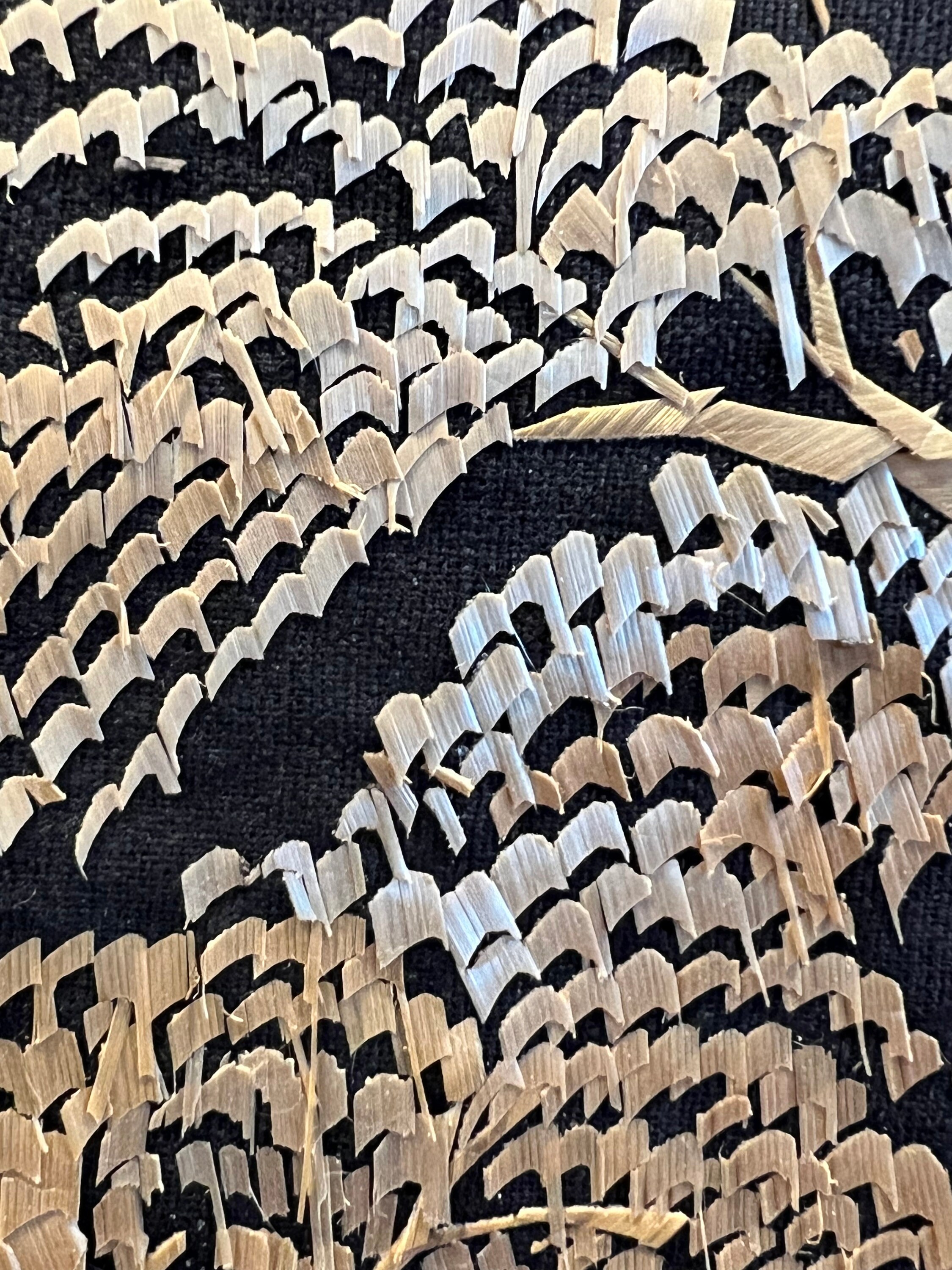 Vintage Rice Straw Art Asian Scene Oriental Wall Decor 2 Etsy