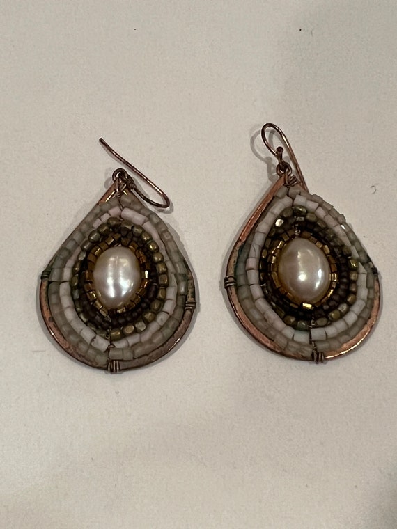 Handmade Teardrop Pearl Earrings: Unique Minimali… - image 5