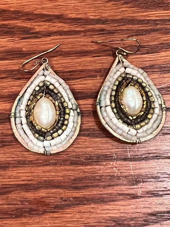 Handmade Teardrop Pearl Earrings: Unique Minimali… - image 8