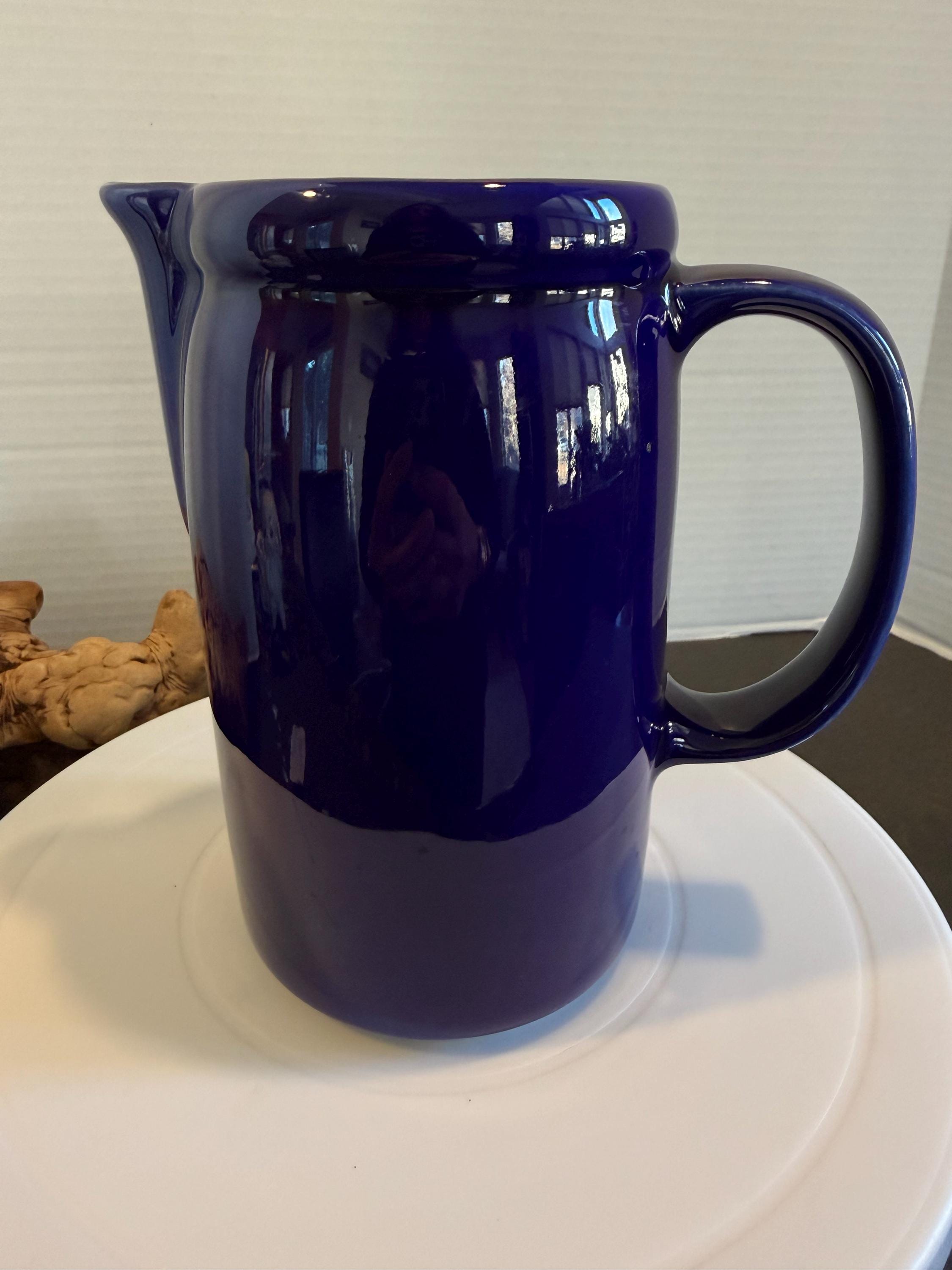 Amf Pitcher Vintage Mccoy Pottery Pitcher | Cobalt Blue Ceramic Water Pitcher ...