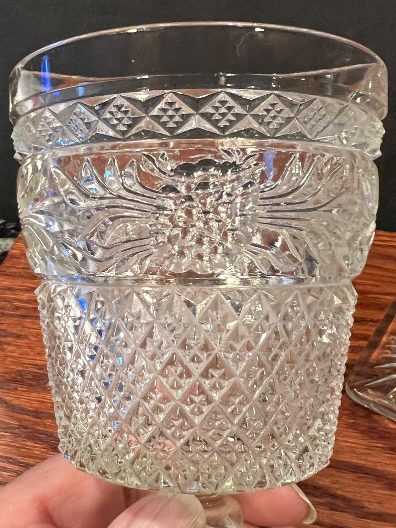 5 Elegant Imperial Crystal Cape Cod Glasses, Vintage-inspired Water ...