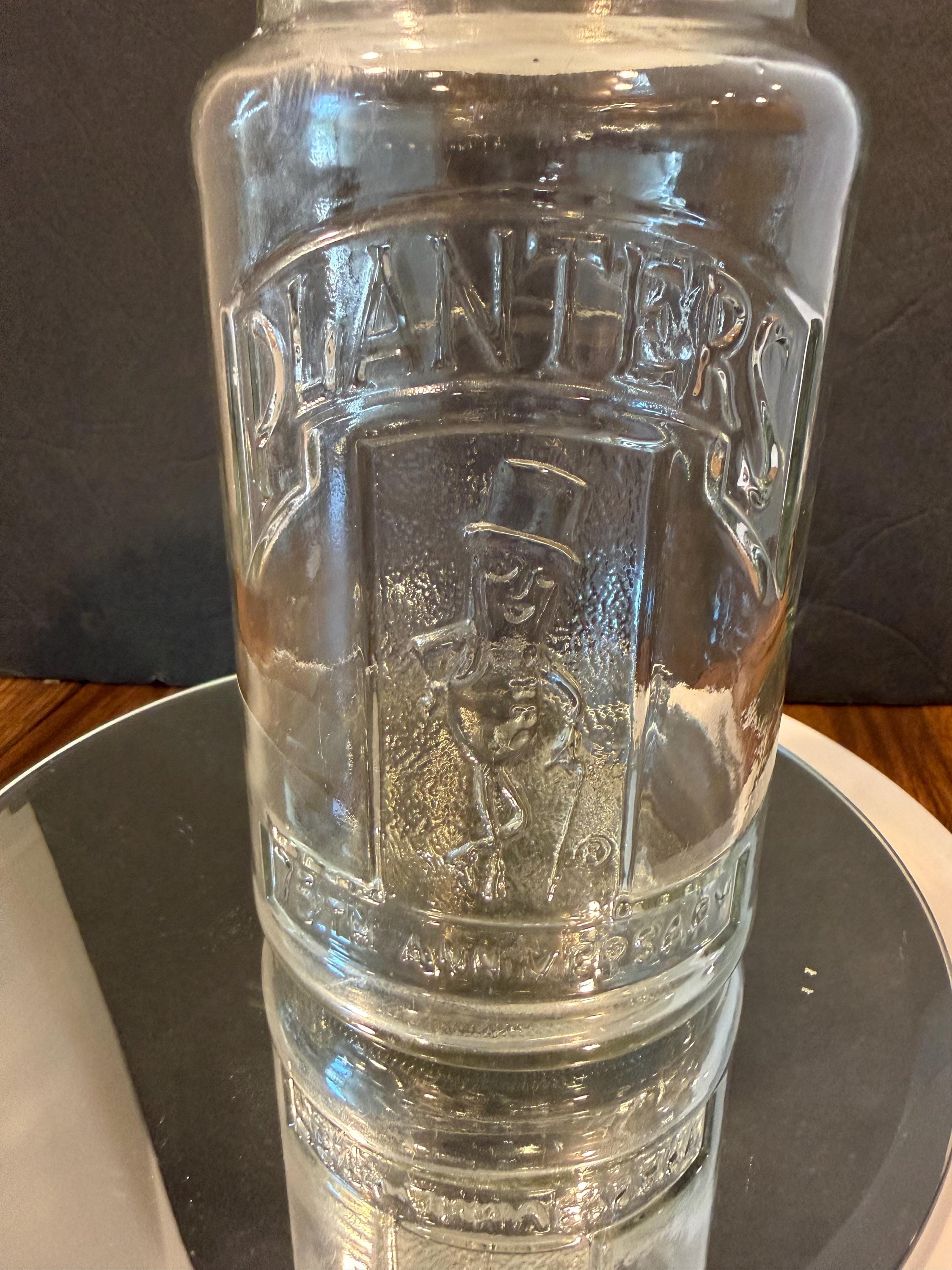 Antique Glass Peanut Jar - Etsy