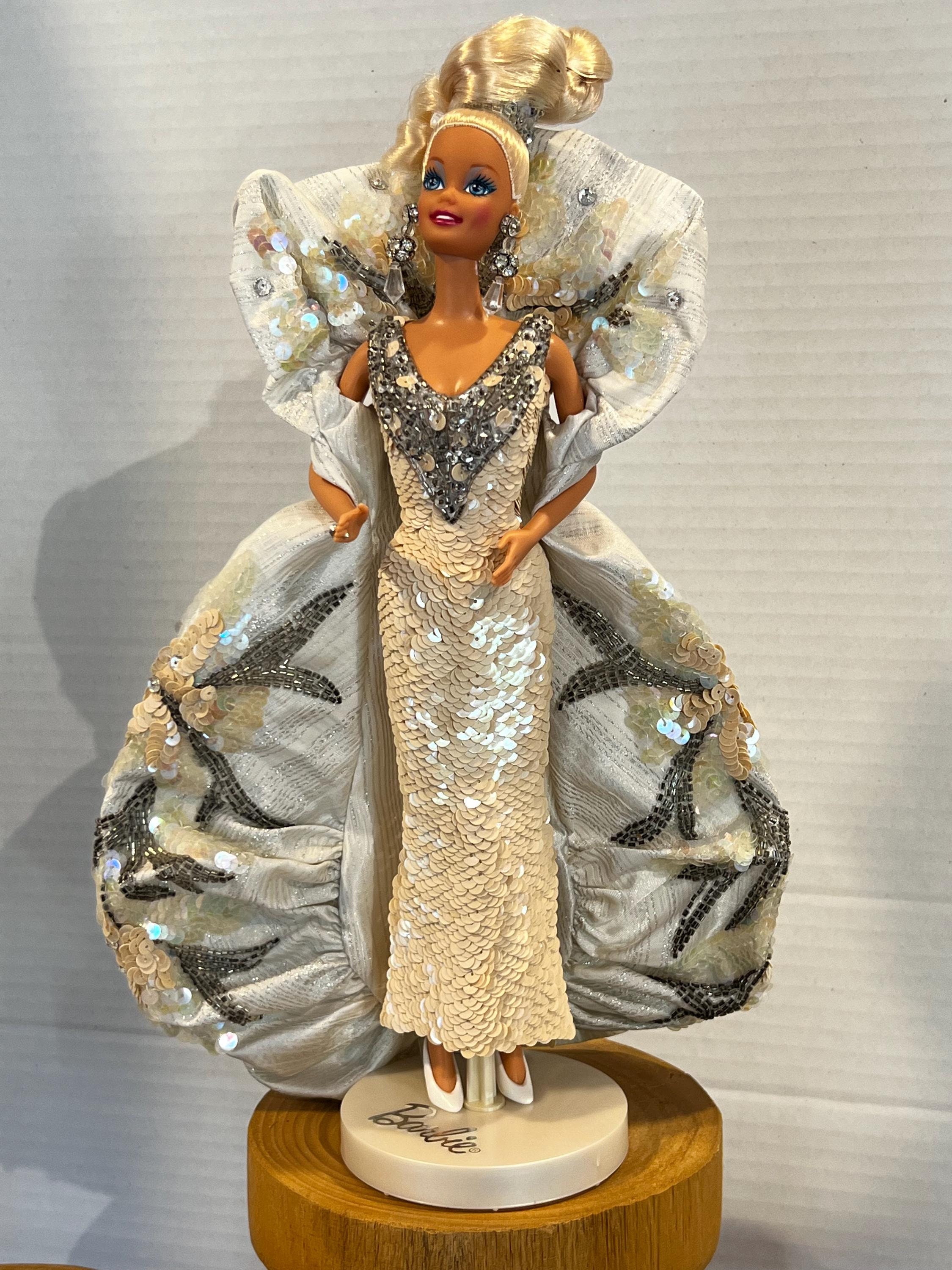 Vintage 1991 Barbie Bob Mackie Platinum Timeless Treasures #3 Doll