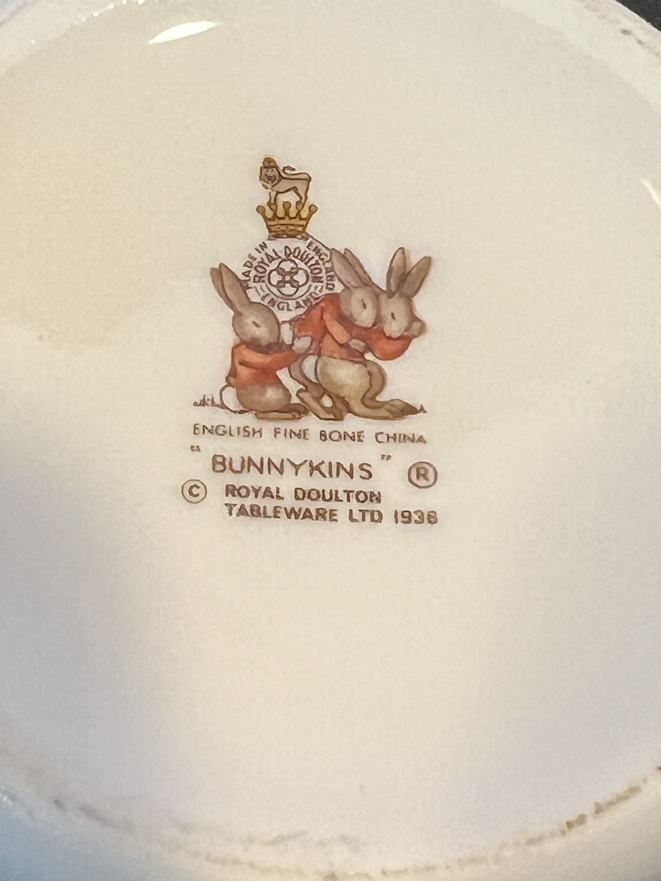 Vintage Royal Doulton Bunnykins Bowl & Tea Cup Set Design Tm Etsy
