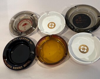 Vintage Vegas Ashtray Candle Holder Retro Hyatt Hotel Decor Repurposed Cigar Martini Glassware Unique Collectible Glassware Retro Gift