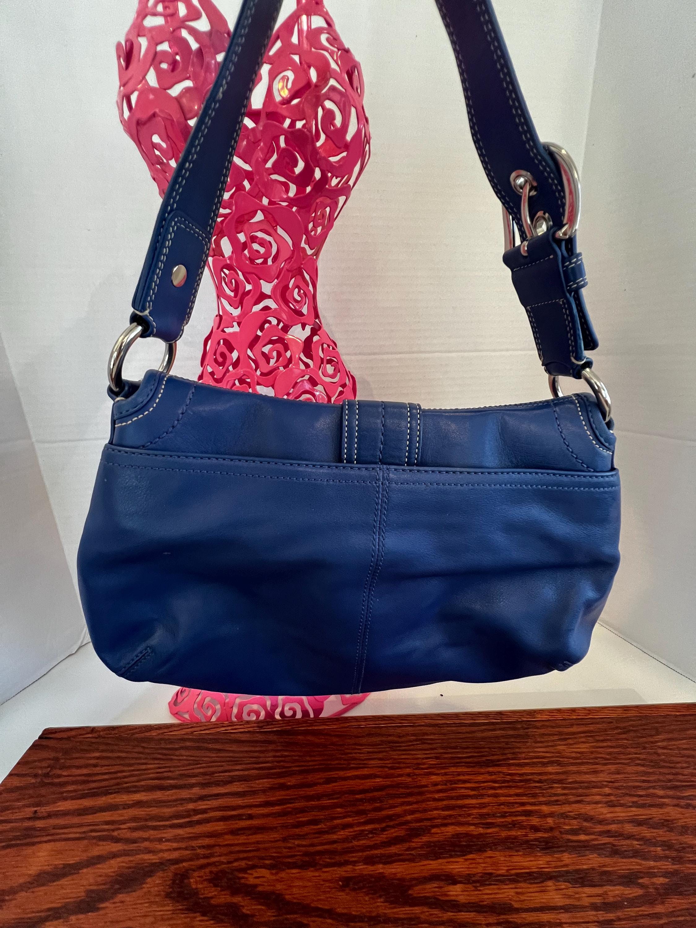 バッグ Coach soho shoulder bag Blue Soho Shoulder Bag - Coach - Cotton - Blue
