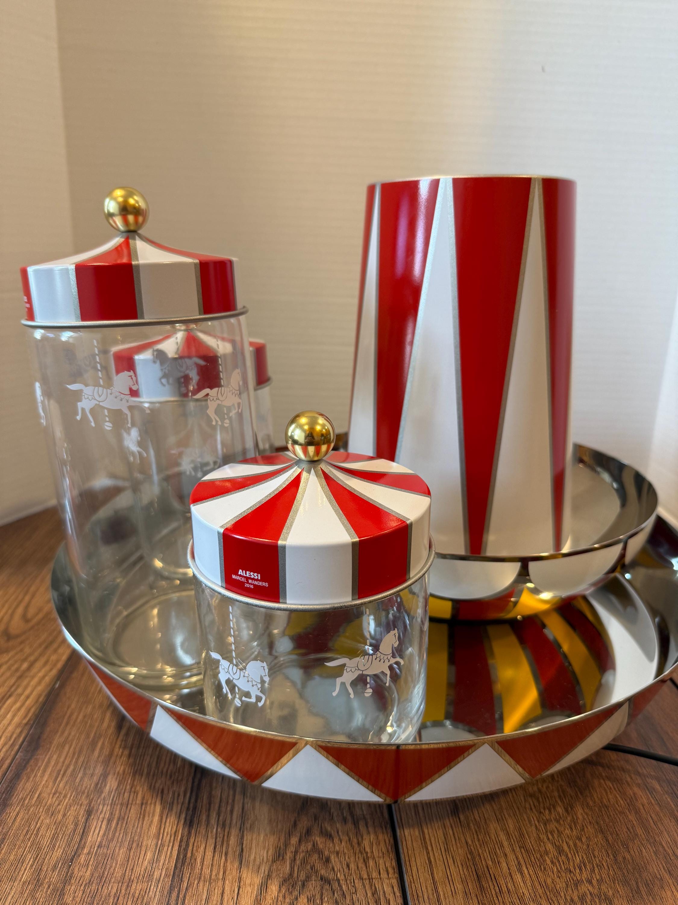 Alessi Circus Collection Marcel Wanders | Red White Carousel Horse