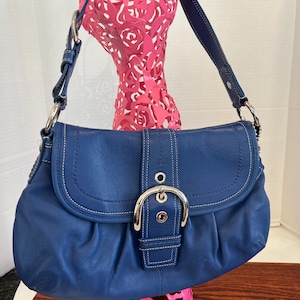 Powder Blue Coach Soho Leather Flap Bag - Etsy