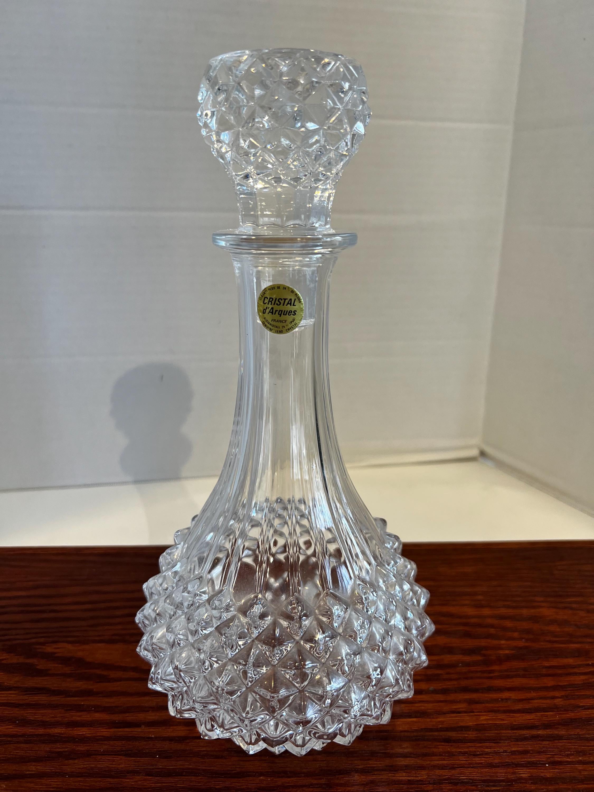 French Vintage Glass Decanter - Etsy