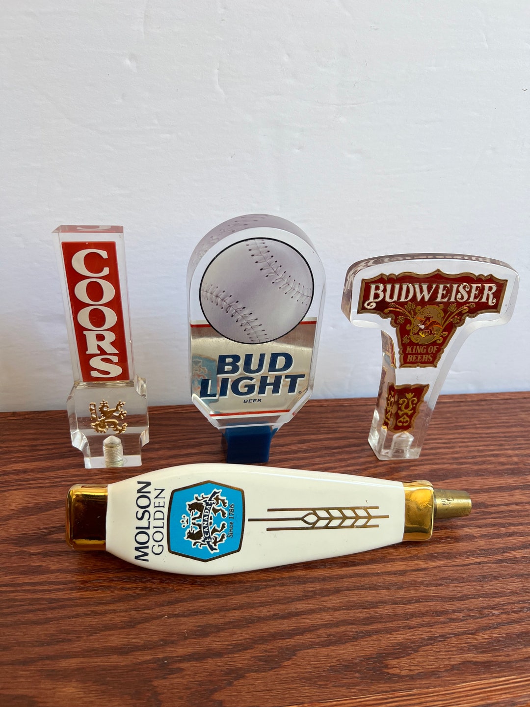 Vintage Beer Tap Handles Budweiser Coors Molson Stocking Stuffer