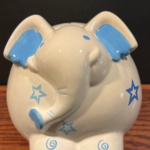 Star Elephant Bank Ceramic Piggy Bank Decorative Coin Bank
