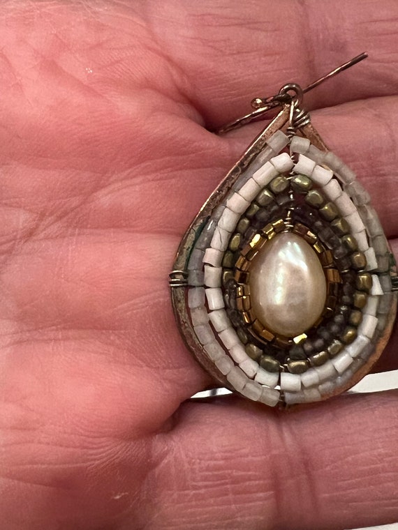 Handmade Teardrop Pearl Earrings: Unique Minimali… - image 6