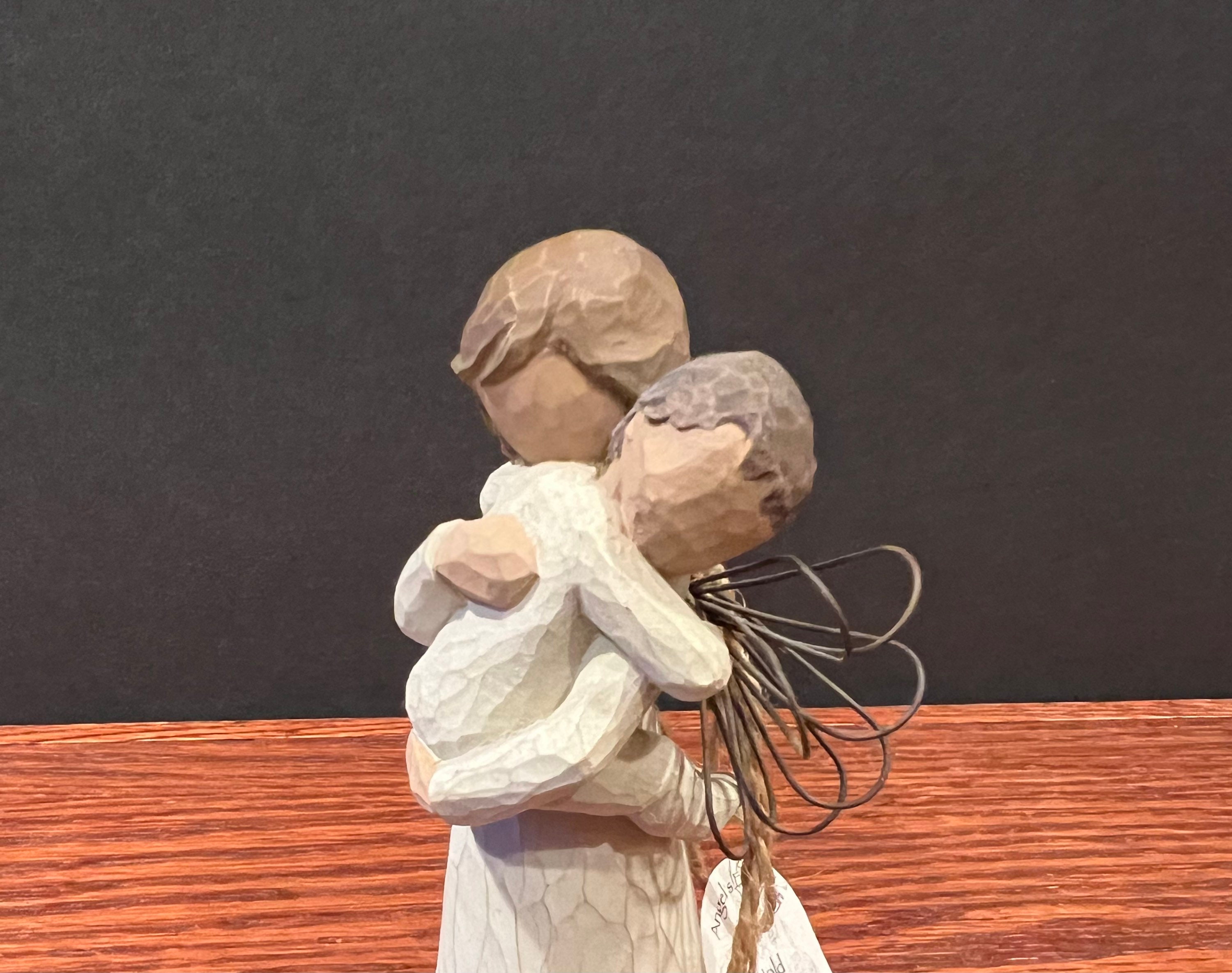 Willow Tree Angels Embrace Lordi Angel With Baby Hand Painted Etsy