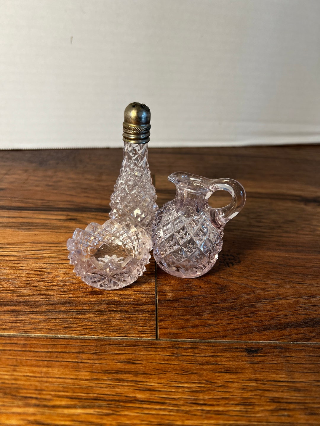 Rare Solarized Purple Desert Glass Miniature Pitcher Salt Shaker ...