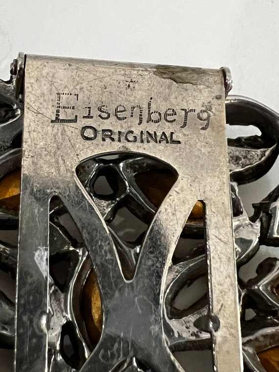 Vintage Eisenberg Original Scarf Shoe Clip Large … - image 3