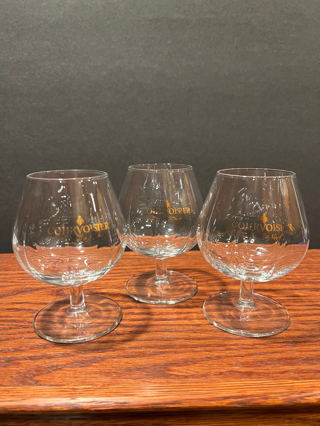 Cognac Glasses Set of 2 Courvoisier Le Cognac Napoleon Brandy Etsy